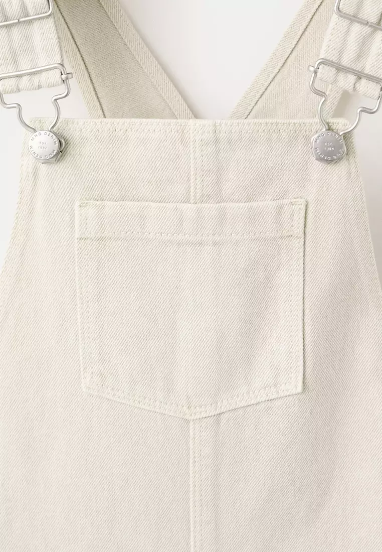 Long Cotton Dungaree Jumpsuit