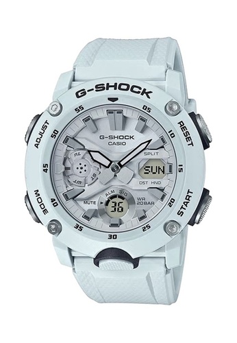 G-shock 白色 CASIO G-SHOCK GA-2000S-7A 1E9E7ACEE6C68DGS_1