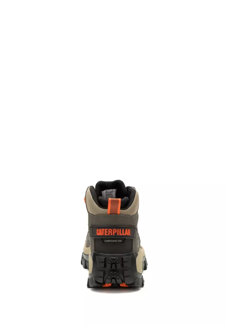 Men's Invader Mid Vent Composite Toe Work Shoes - Bungee Brown (P91666) | Safety Shoes