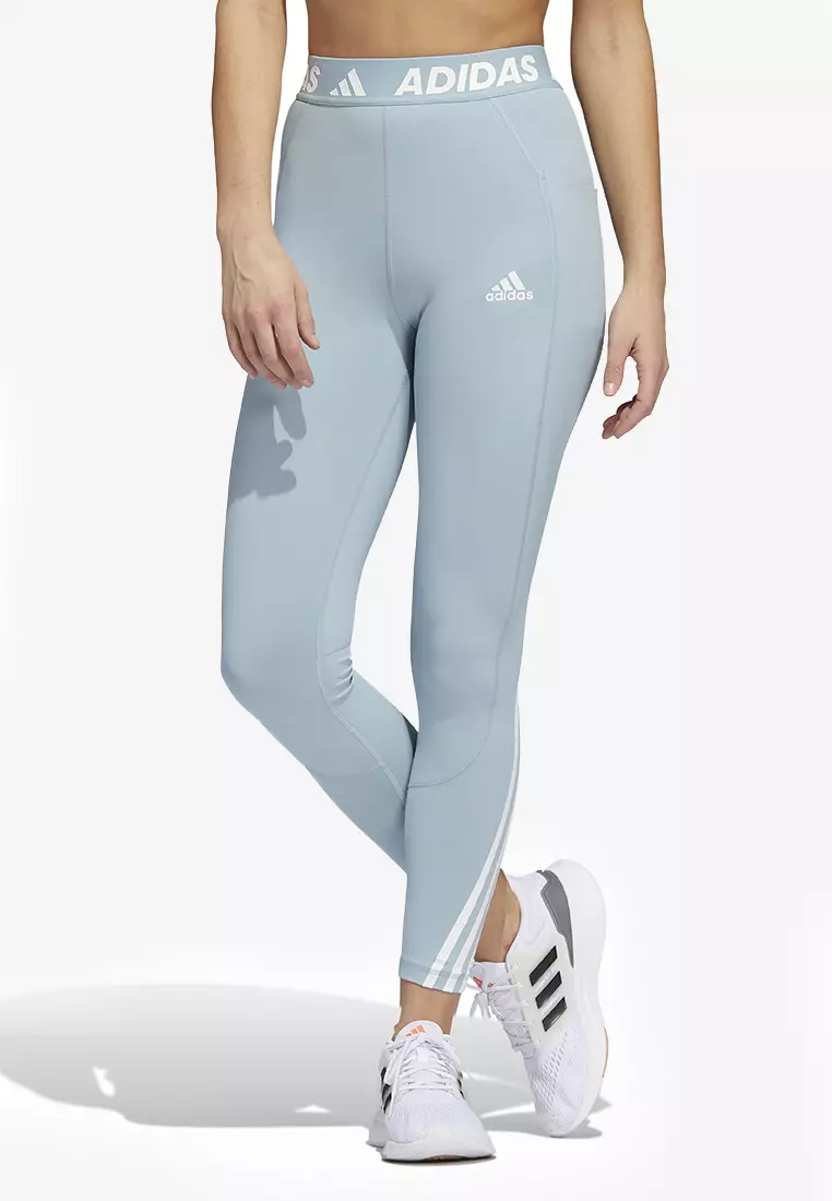  adidas Women's Techfit 3-Stripes Long Gym Leggings