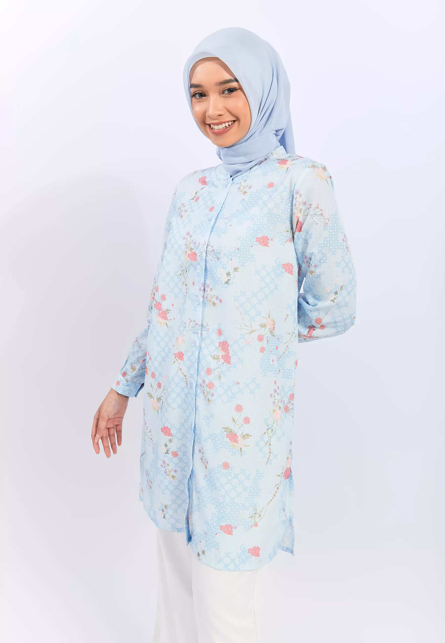 Laika Flower Blue Tunic (G.1734)