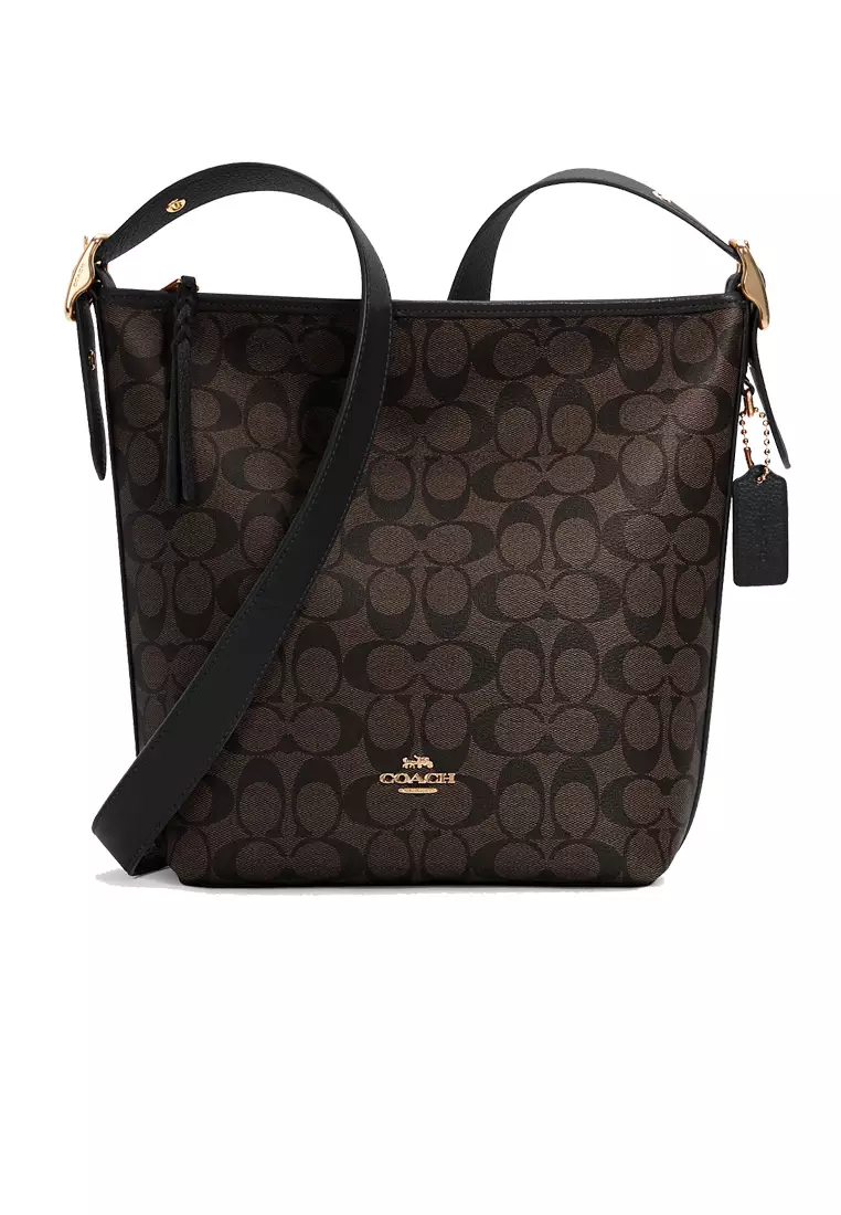 Coach abby duffle store in signature canvas