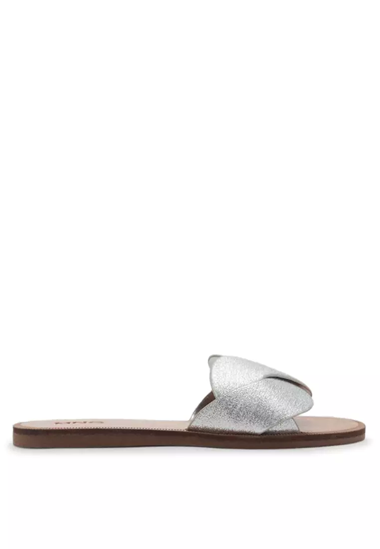 Discount on MANGO KIDS  shoes - SKU: Metallic Interlaced Sandals