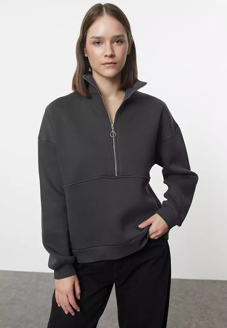 Buy Trendyol Half-Zip Sweatshirt 2025 Online | ZALORA