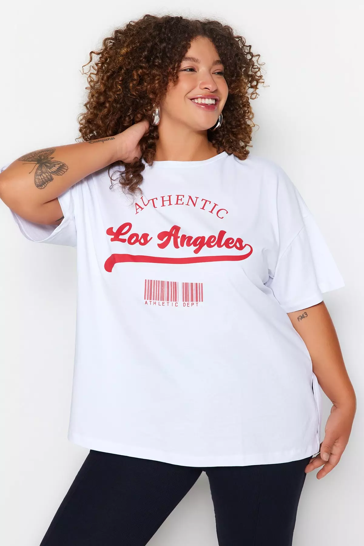 women's plus size white t shirts