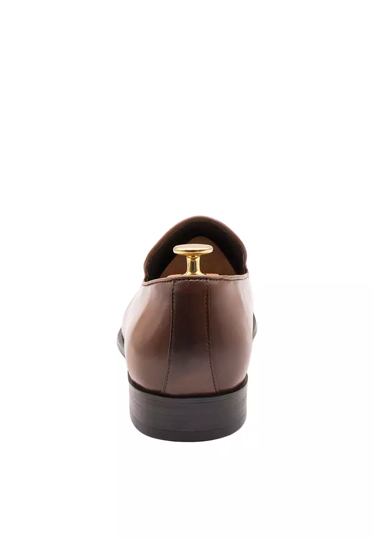 Polvorines Chestnut Wholecut Tassel Loafer