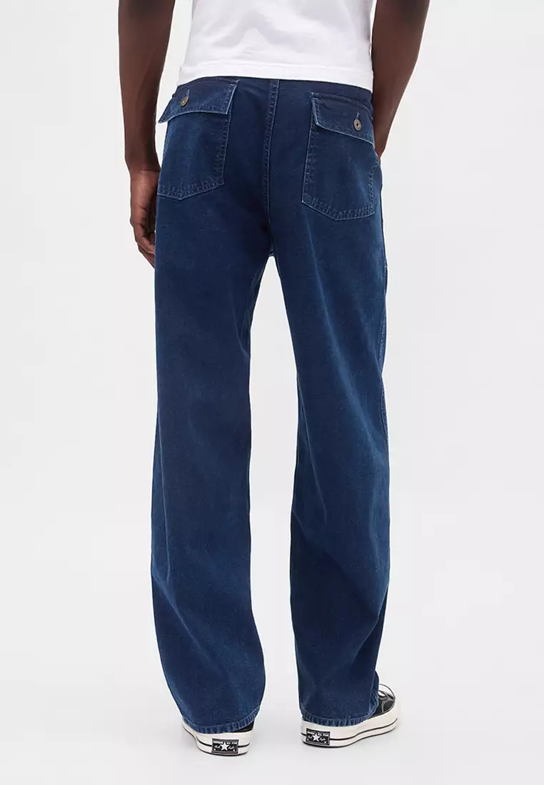 Canvas Baggy Trouser Jeans