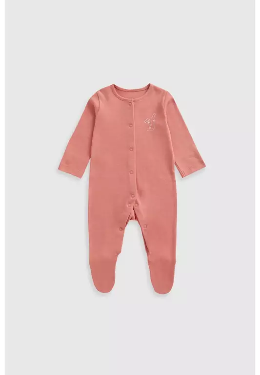 Bunny Baby Sleepsuits - 3 Pack