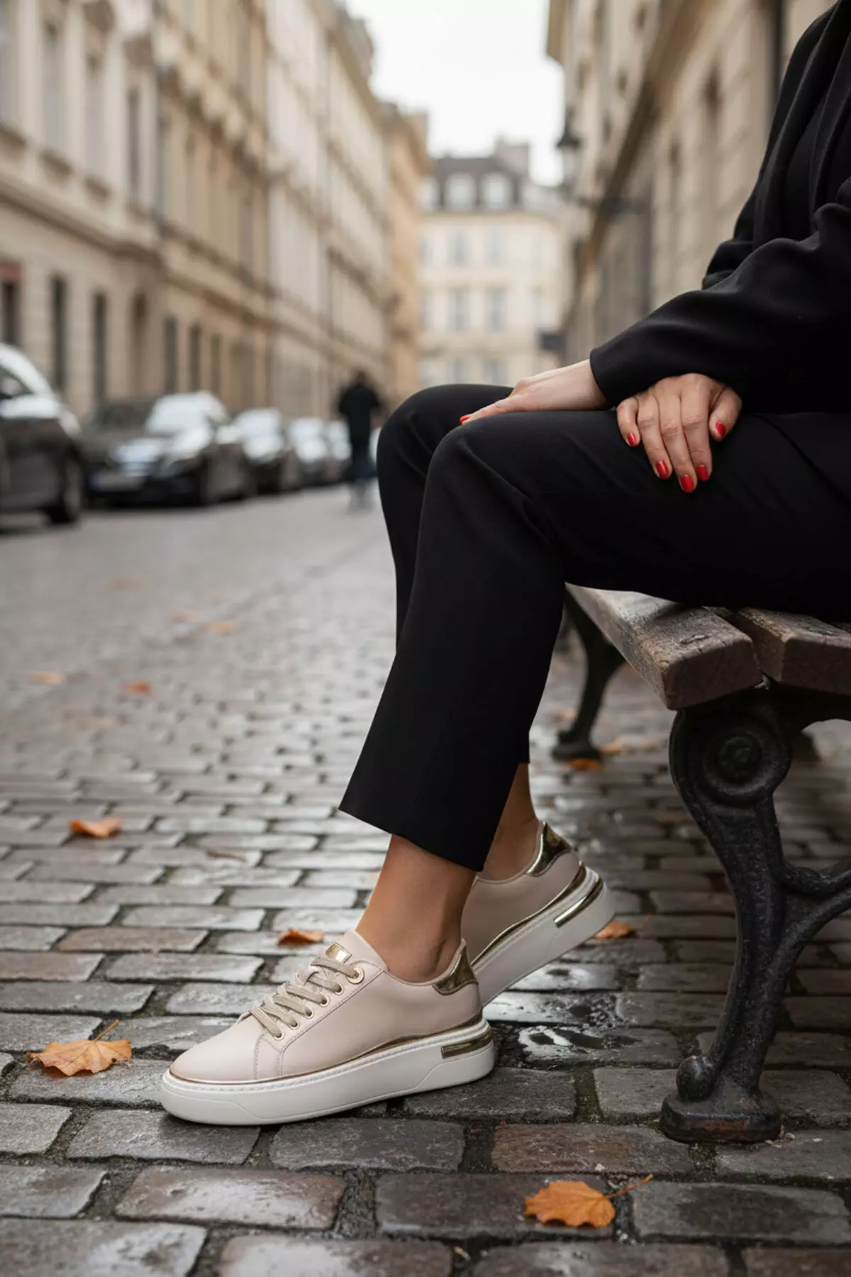 Beige Women'S Sneaker 20810
