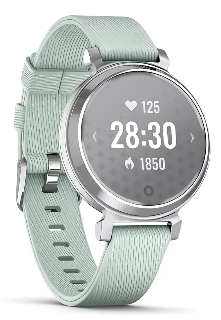 Garmin Lily 2 Classic - Jam Tangan Pintar Wanita - Smart Watch - Silver with Sage Gray - 010-02839-63