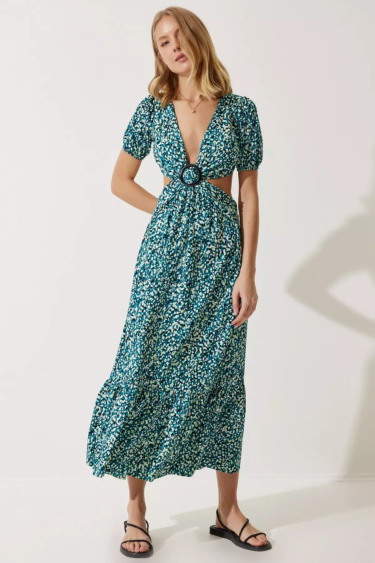 Open Back Midi Dress