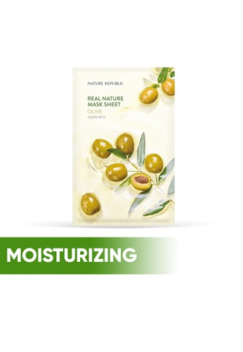 real nature olive mask sheet