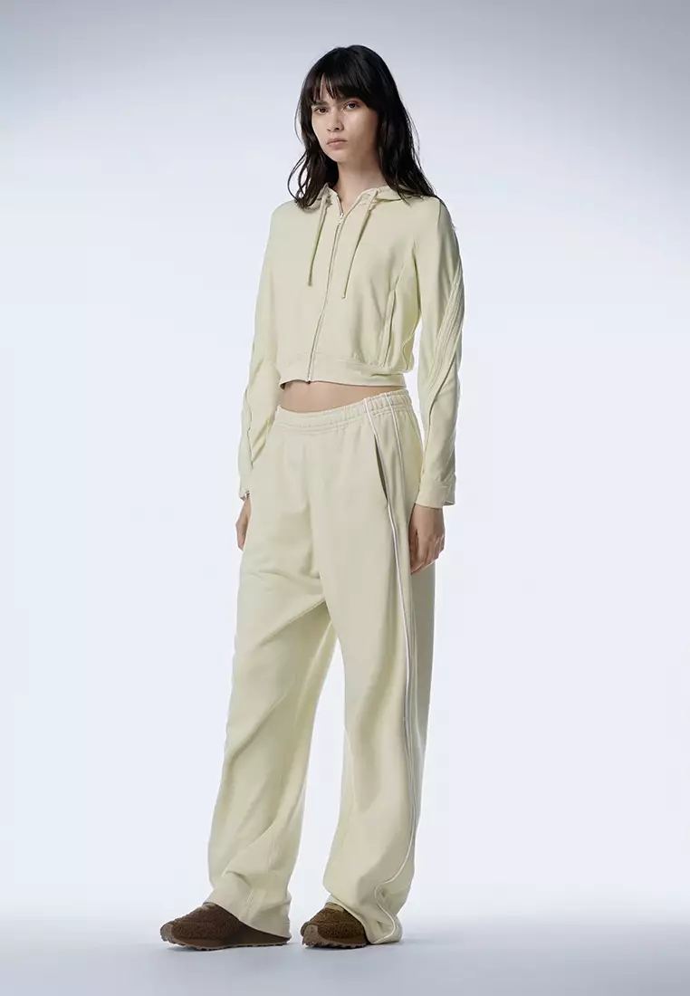 短款簡約開衫連帽衛衣