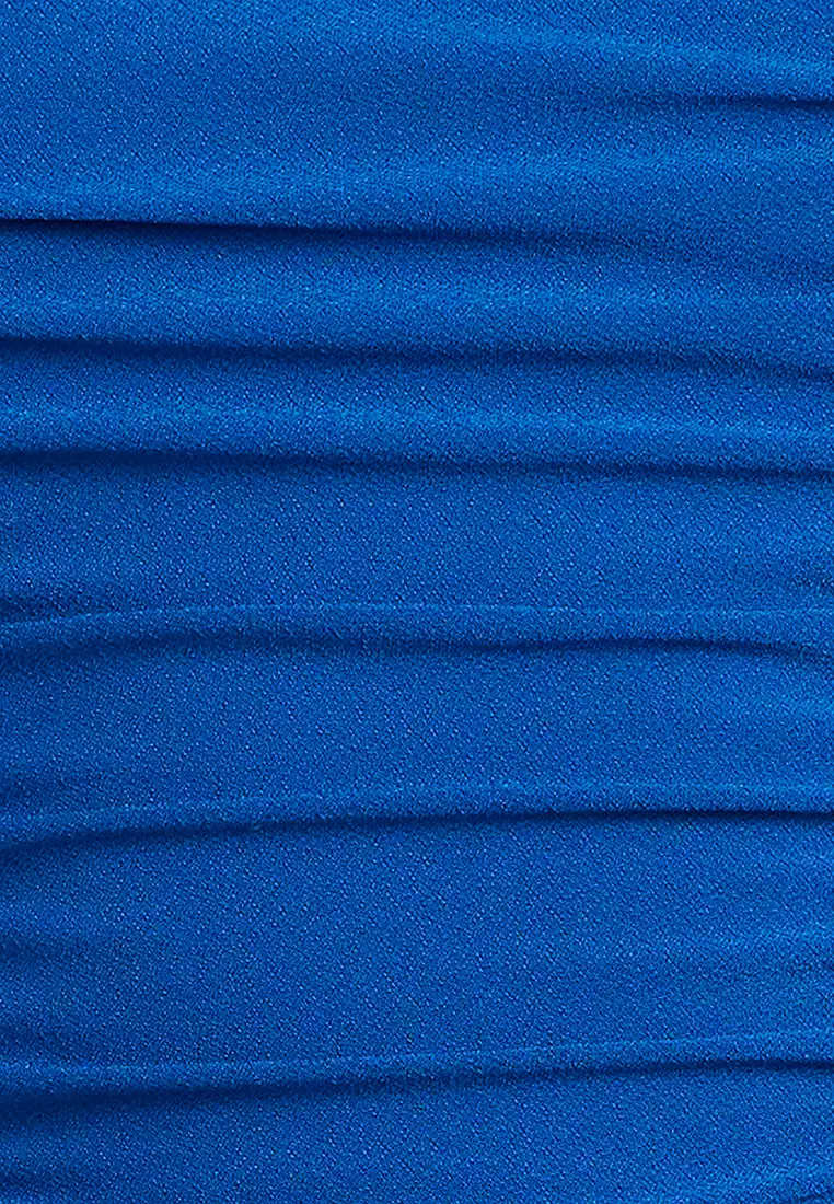 Halter Neckline Ruched Bodysuit