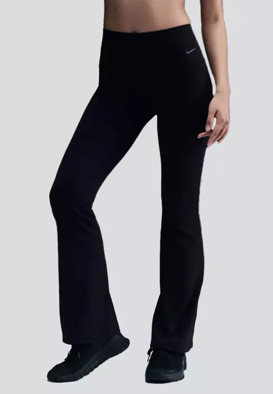 Zenvy Women's High-Waisted Flared Leggings