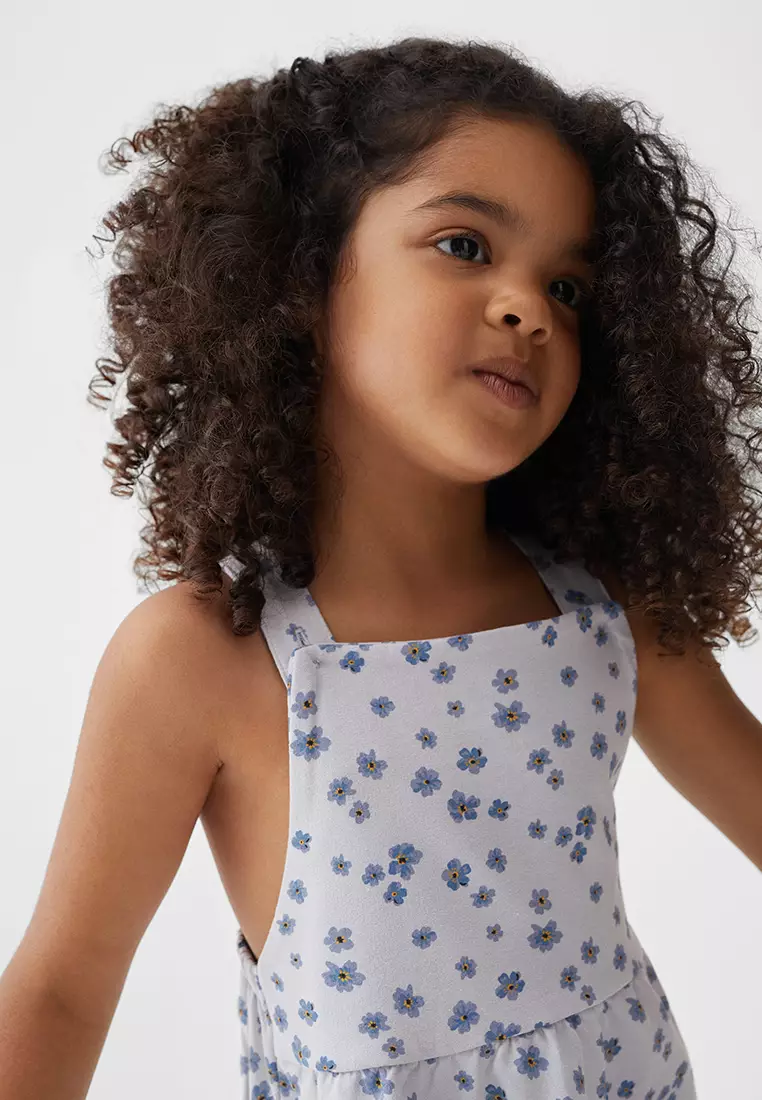Buy MANGO BABY Floral Cotton Pinafore Dress Online ZALORA Malaysia