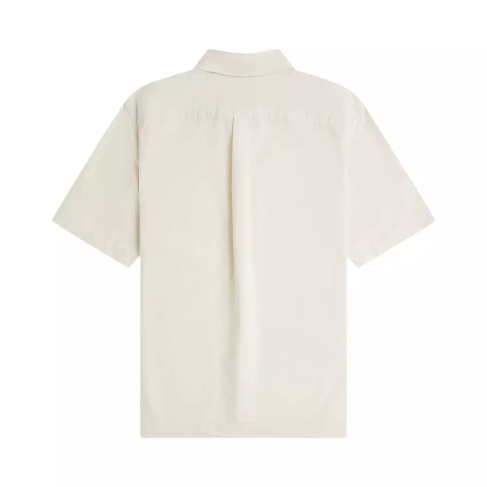 Pocket Detail Short Sleeve Shirt Ecru