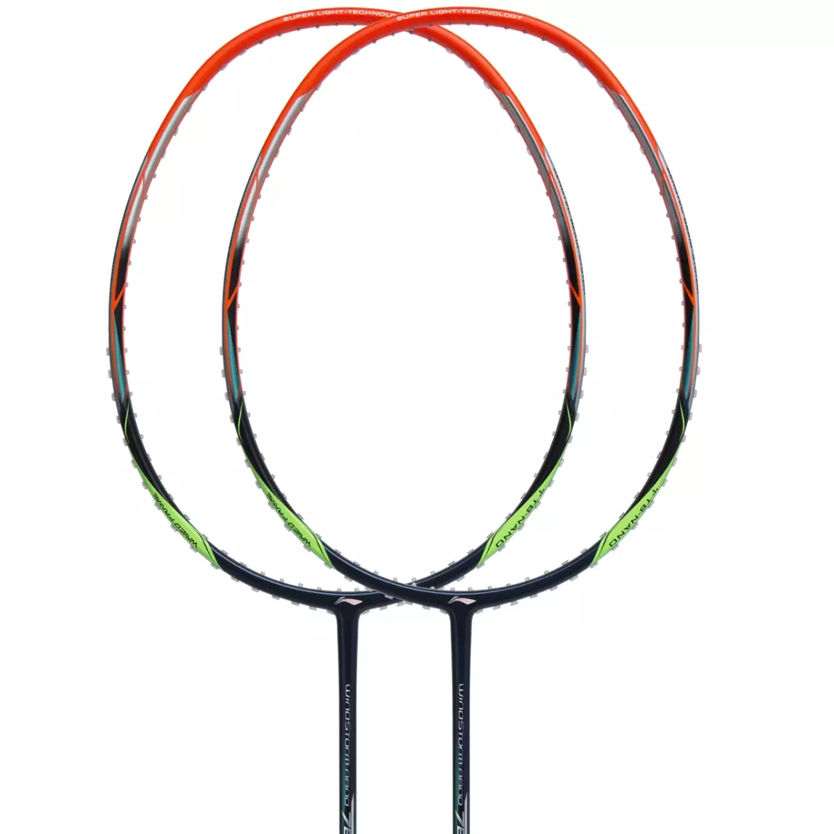Li-Ning Badminton Racket Windstorm Nano 780 Lite Navy/Orange - AYPQ026-4 FREE Cover Kain