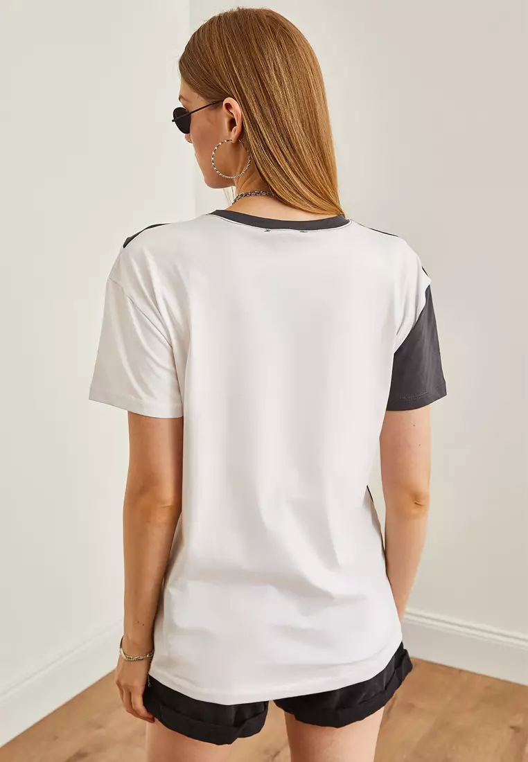 Cotton Colorblock T-Shirt