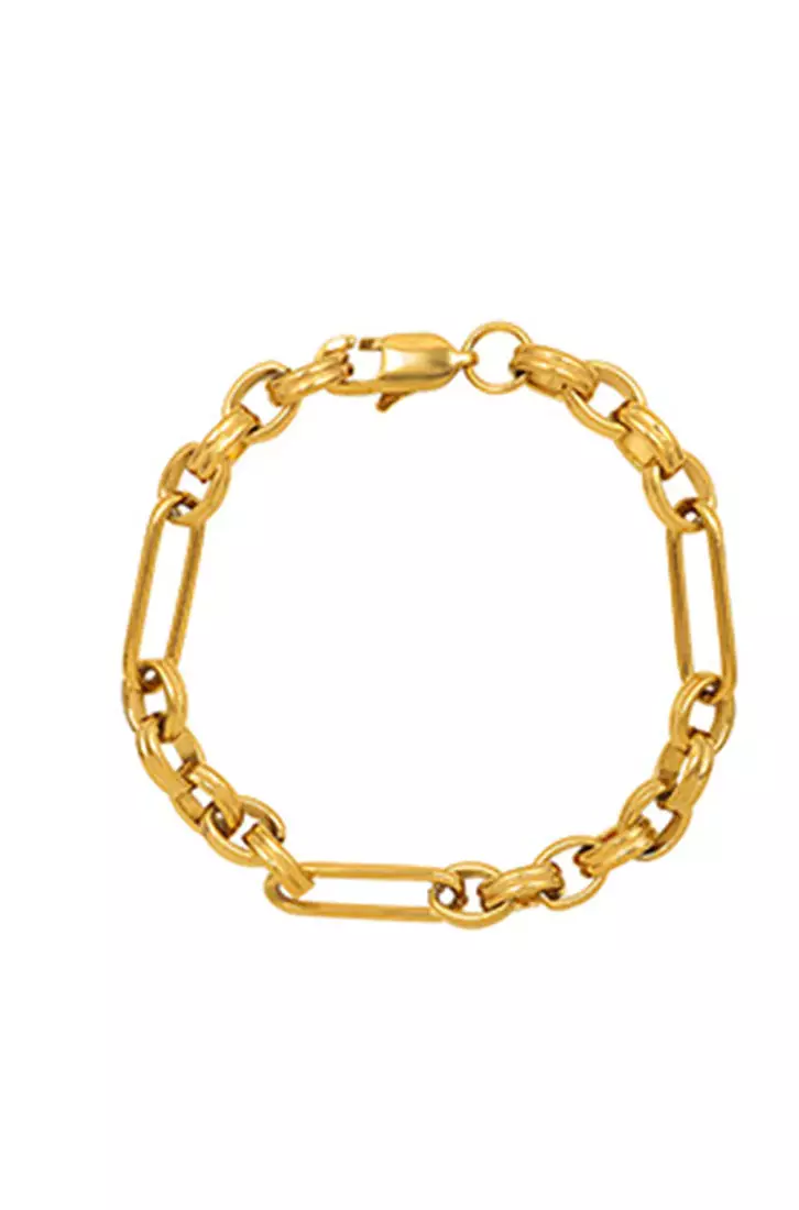 YOUNIQ YOUNIQ MHYUN 18K Gold Titanium Steel Chain Bracelet 2023