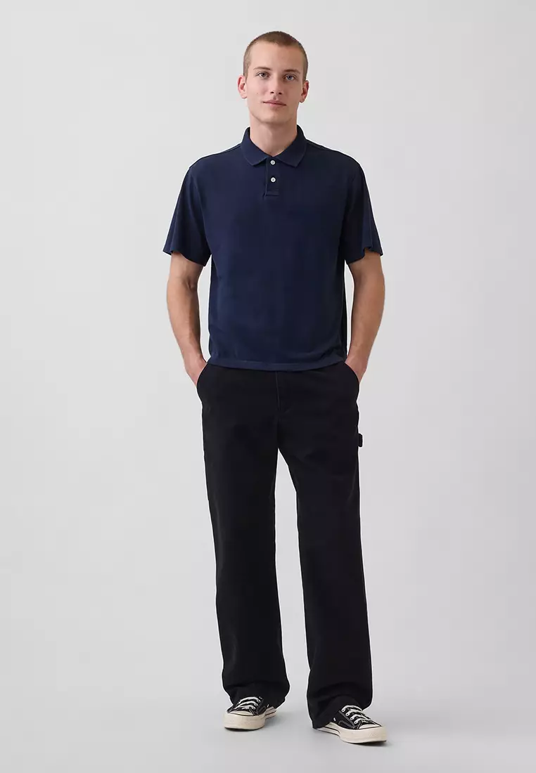 Short Sleeve Relaxed Polo Shirt
