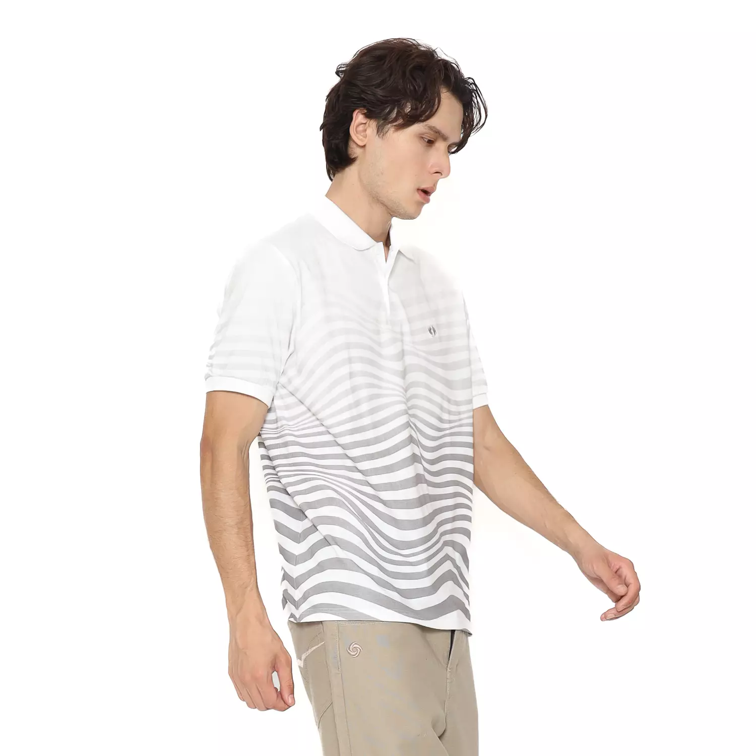 Voxfly Kaos Polo Pria Melted Planet Surf