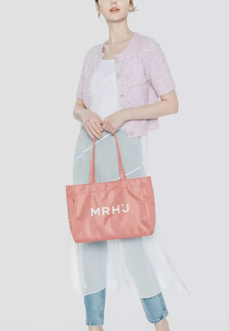 BONA Nylon Shoulder Bag Indi Pink