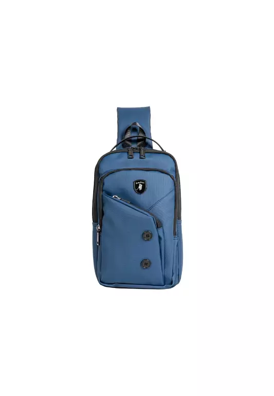 Travel Nylon Crossbody Sling Bag with Unique Button Design EBK 50102