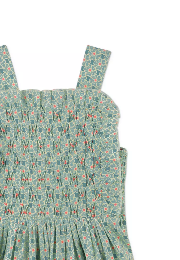 Girls Noemi Apron Dress With Ruffles