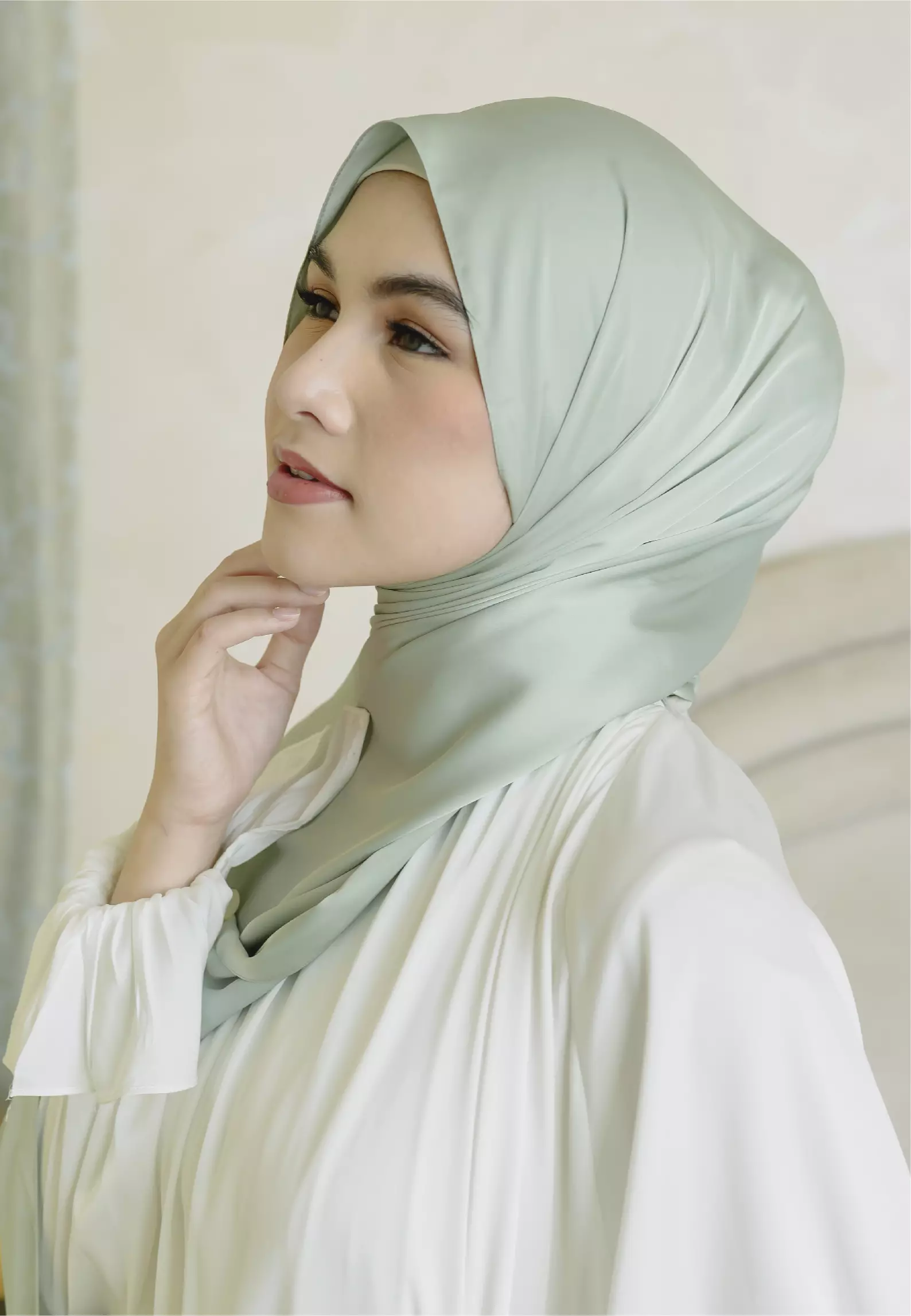 Shadeera Silk Shawl Sage (Lozy x Shadira)