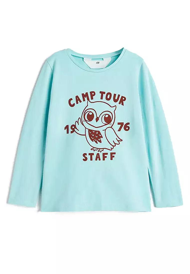 Buy H M Printed Jersey Top 2024 Online ZALORA Philippines