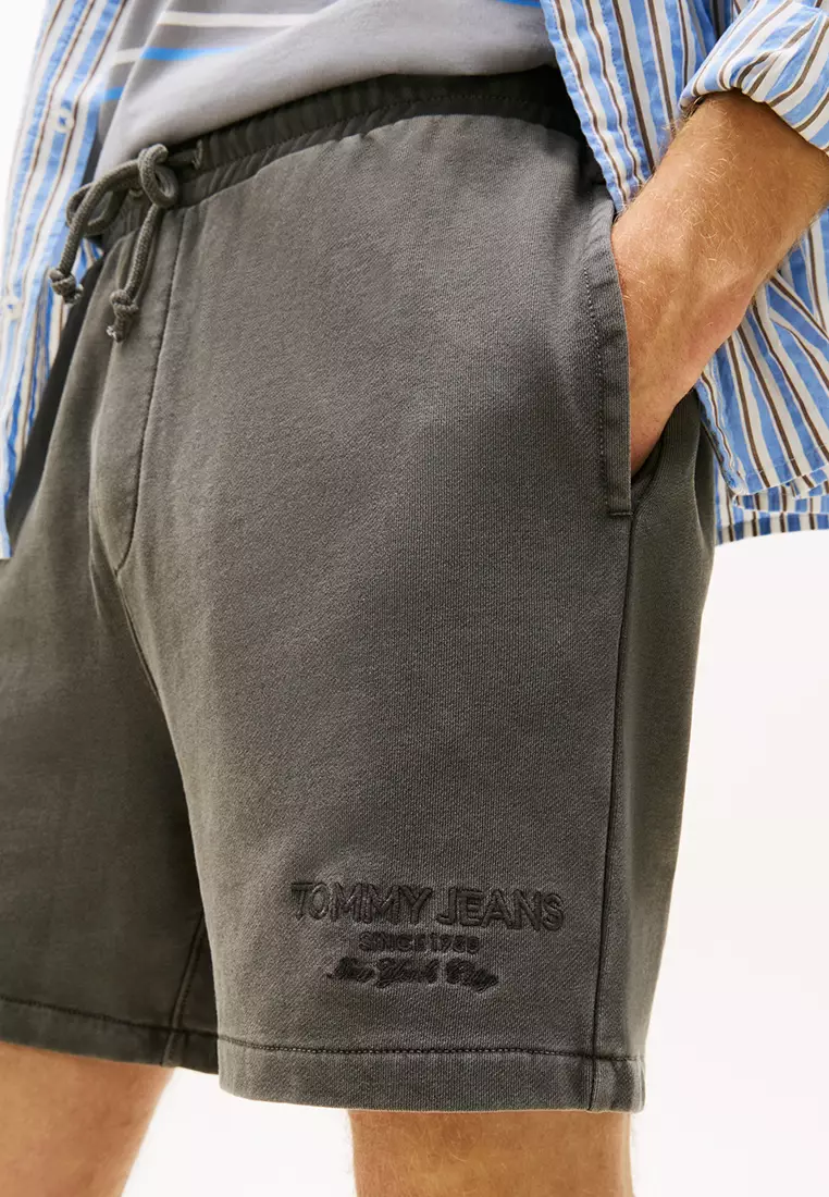 Buy Tommy Hilfiger Classic Tonal Embroidery Terry Sweat Shorts