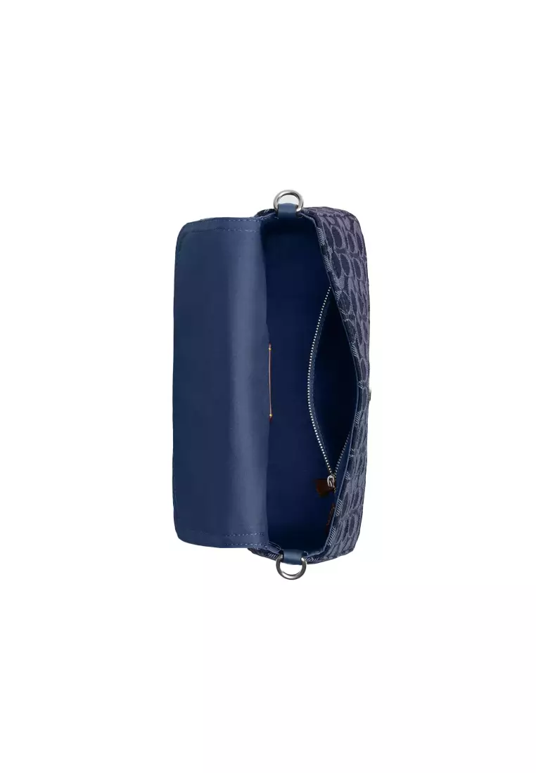 Soft Tabby Shoulder Bag In Signature Denim CAN00