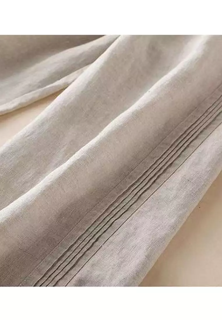 Loose Straight Cotton-flax Pants RZ9031