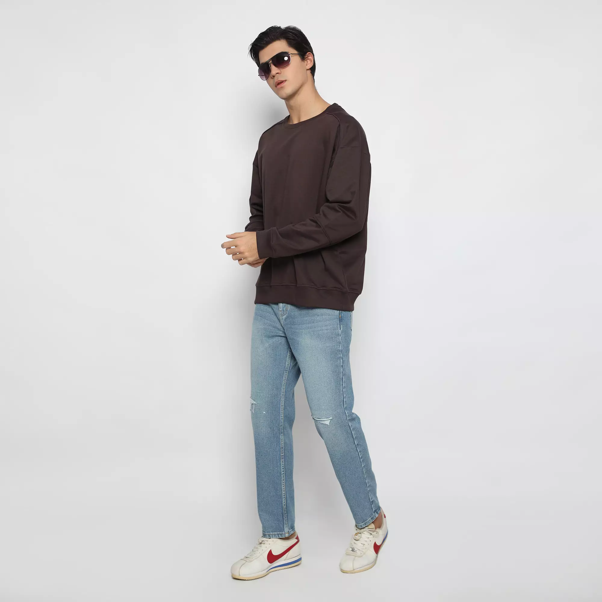 The Commuter - Lexington Crewneck Jacket - Black Coffee