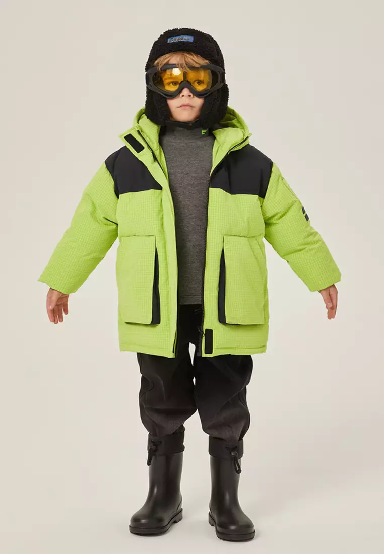 儿童裤子加绒加厚渐变水洗束口牛仔裤秋冬款