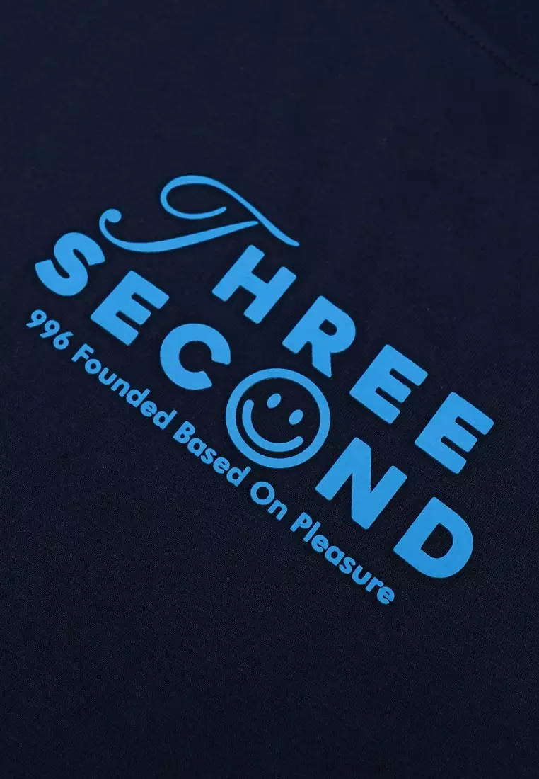 3Second Men's T-Shirt Short Sleeve Regular Fit Cotton Sit On OL-C720425