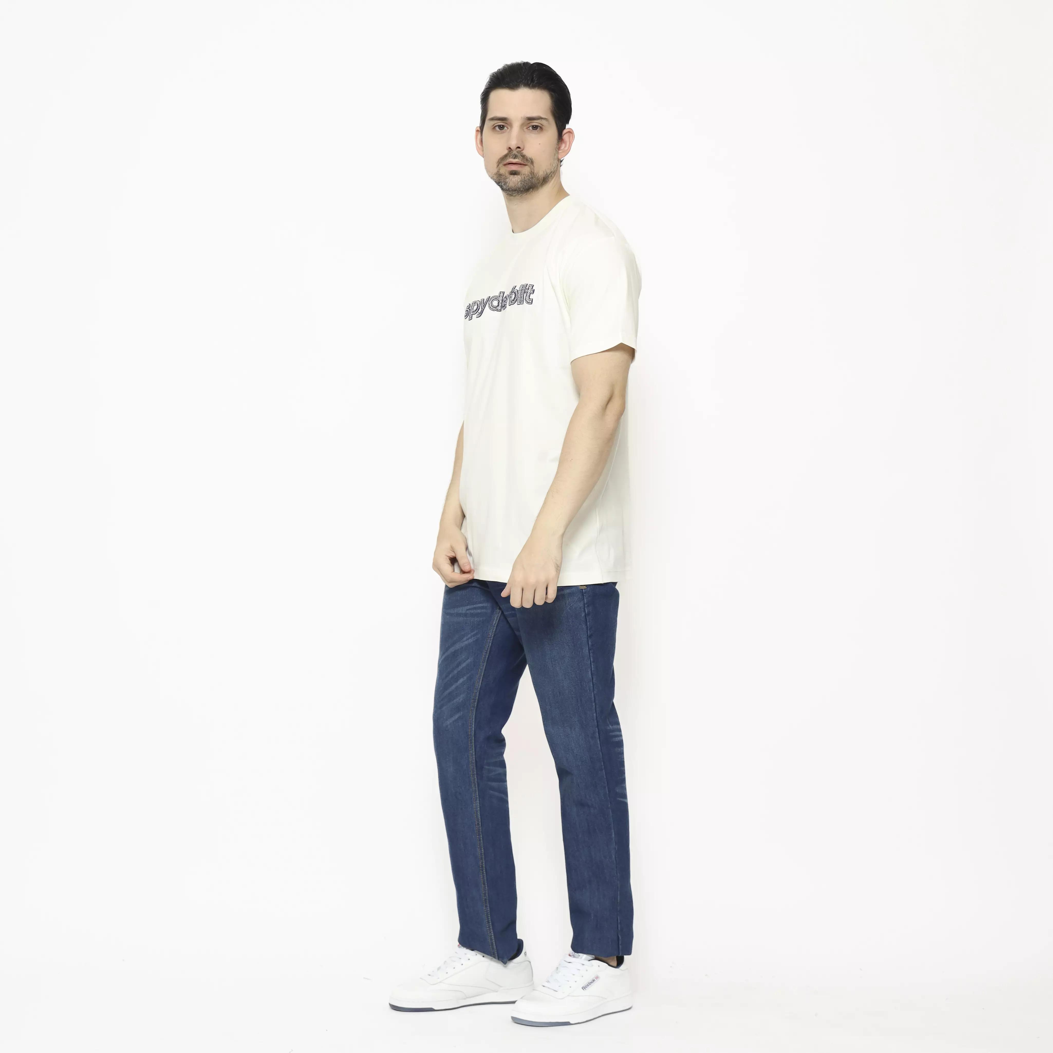 Spyderbilt Kaos lengan pendek Pria Avery Tencel Planet Surf
