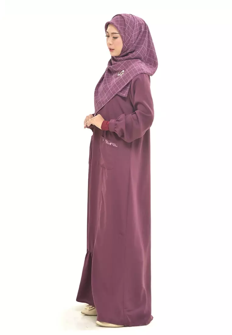 Rabbani - Gamis Muslim Dresslim Couple Artana - Plum