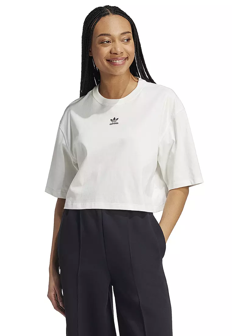 Adidas originals cropped tee on sale