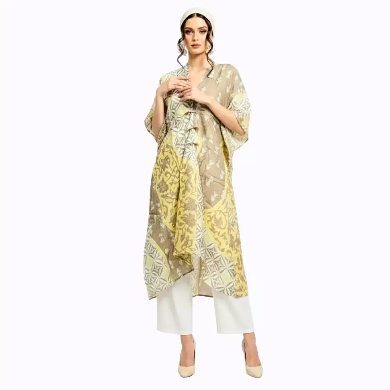 Dress Batik Wanita - Bhatara Batik Claudia - Dress Batik Modern Lengan Pendek