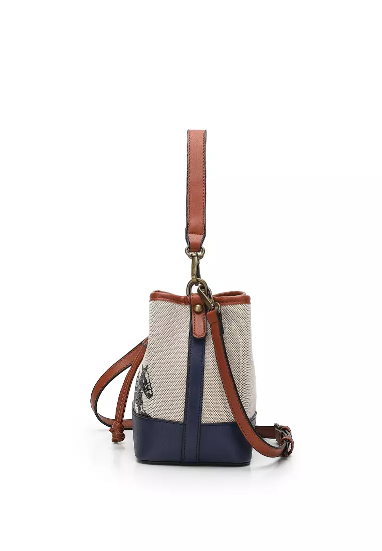 Top Handle Bag / Sling Bag / Crossbody Bag - Blue