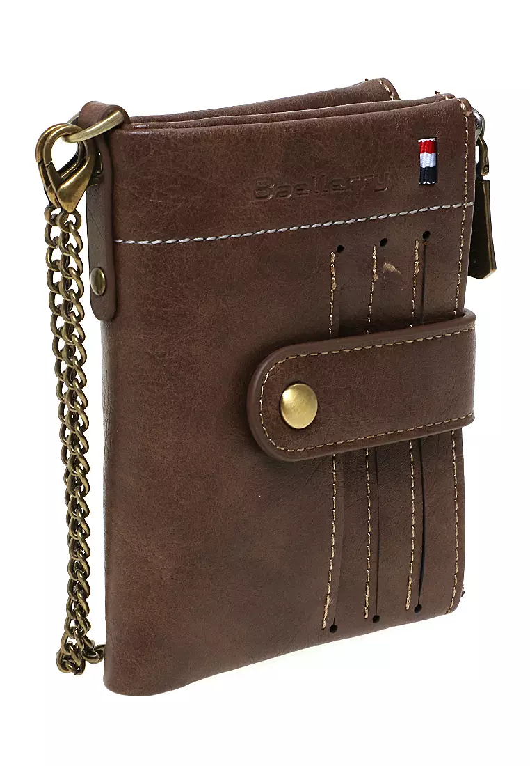 Dompet Pria Model Lipat Casual Wallet Staylish Design Many Slot Material Leather Kulit ORIGINAL