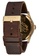 Nixon brown and blue and gold Sentry Leather 42mm - Polished Gold/Navy Sunray (A1053320) AD0A8AC4C707BBGS_3