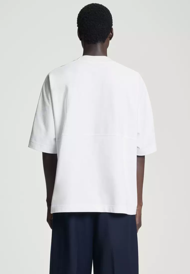 Oversized Heavyweight Mock-Neck T-Shirt