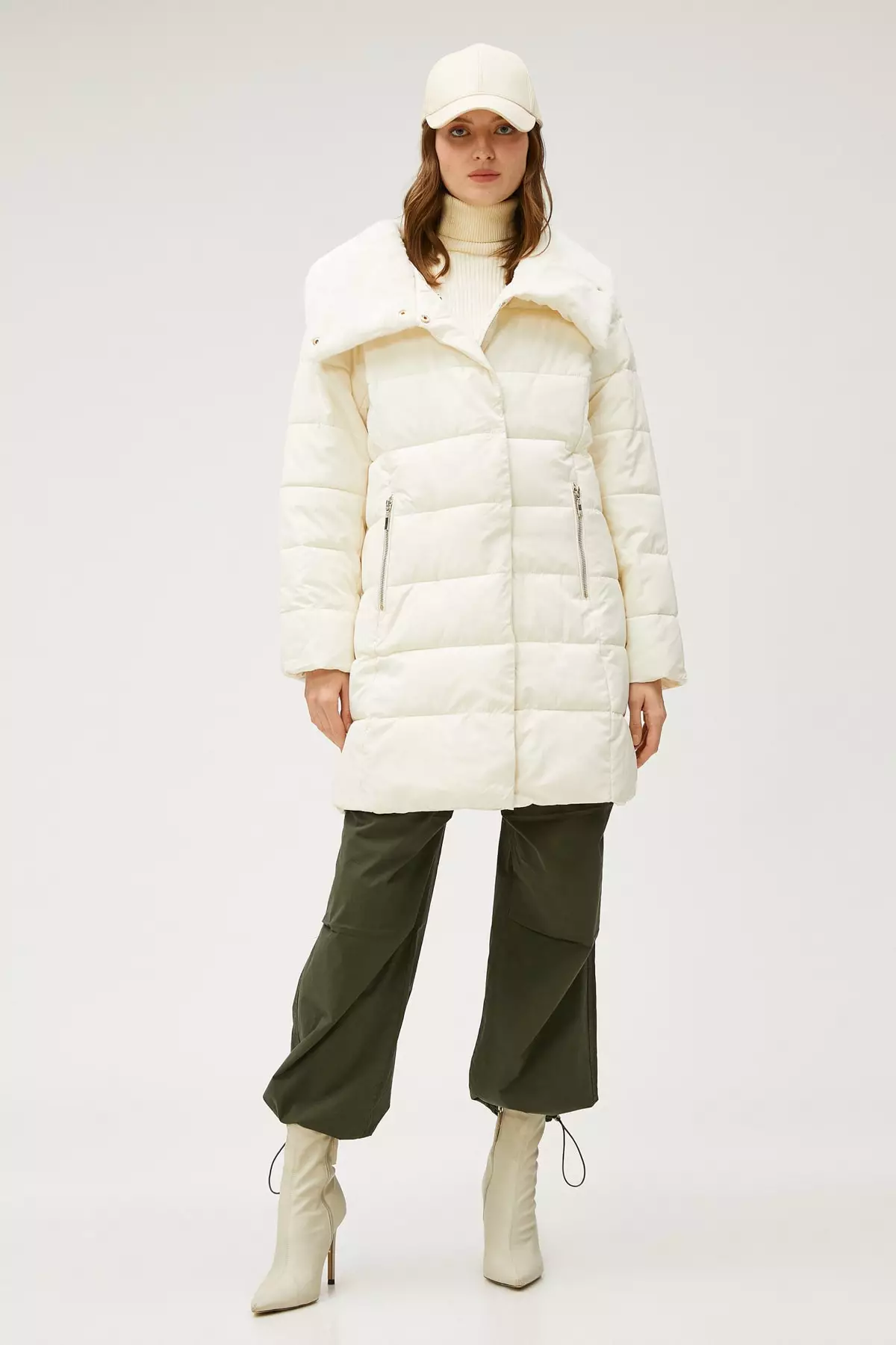 White 2025 womens coat