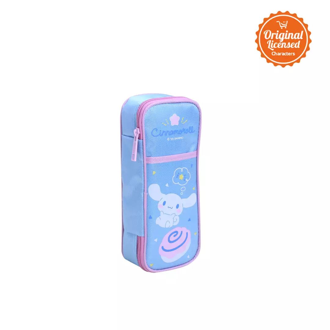 Tempat Pensil Cinnamoroll Original – Pencil Case Cinnamoroll Blue 22x9 cm | Kotak Pensil Anak Cinnamoroll