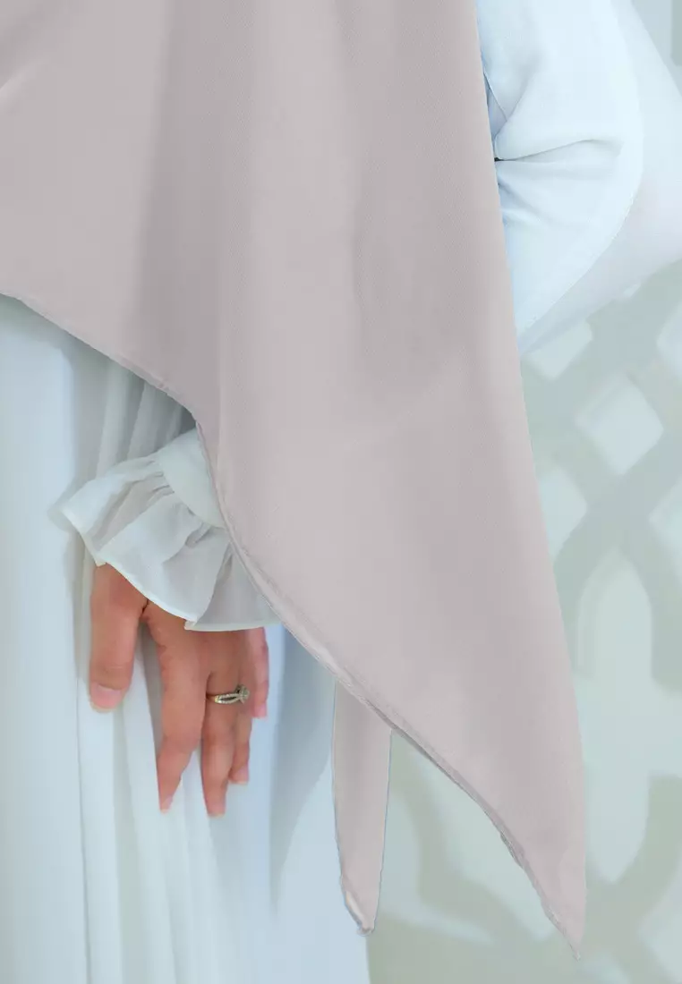Cotton Bee - Danira Instan Syari | Hijab Segiempat | Square Syari - Sandshell