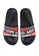 ellesse black and grey and red Filippo Webbing Slides 92372SH0B78BE2GS_2