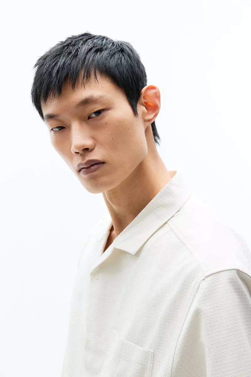 Loose Fit Textured resort shirt